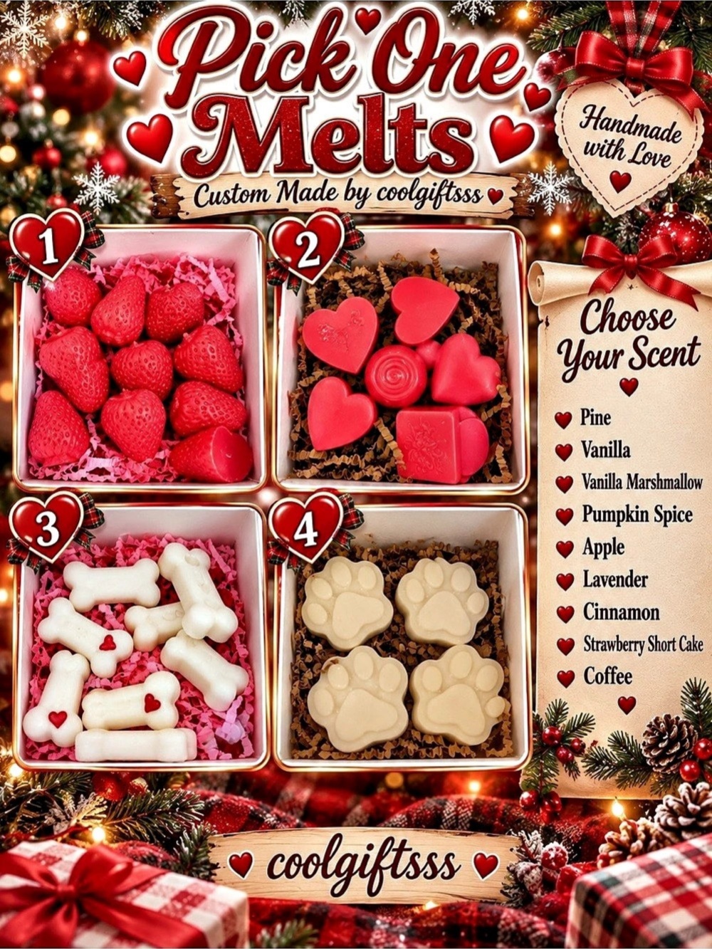 Scented Wax Melts Made to Order | Choose Your Scent | Coolgiftsss fun beautiful